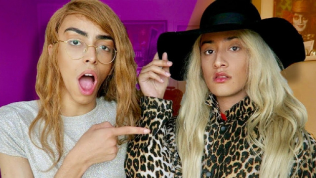 Bilal Hassani et Sparkdise en miniature de la vid&eacute;o : "JE ME TRANSFORME EN BILAL HASSANI !"