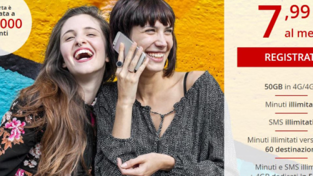 Offerta Iliad da 7,99 euro al mese per 50 Gb.