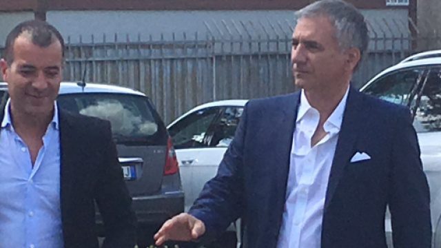 Meluso e Sticchi Damiani, Diesse e Presidente del Lecce. Foto ilpaesenuovo.it