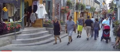 A street view of Quebec City. [Image source/Luigi Salvi YouTube video]