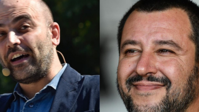 Saviano attacca il ministro dell'interno Salvini.