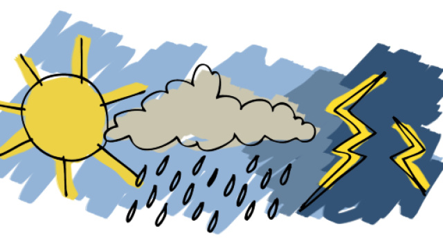 Weekend alternato dal bel tempo e precipitazioni sparse.