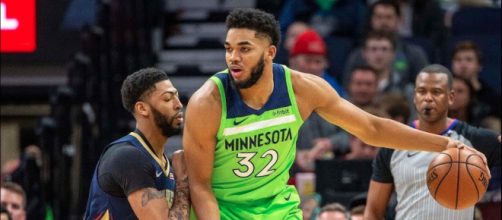 Karl-Anthony Towns powered Minnesota to a win over New Orleans on Saturday (Jan. 12). [Image via NBA/YouTube]