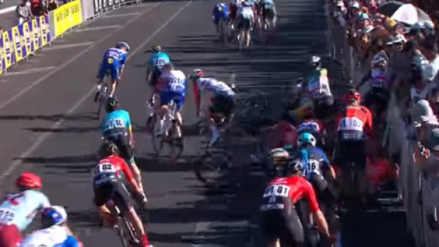 Down Under Classic, la caduta in cui &egrave; rimasto coinvolto Viviani