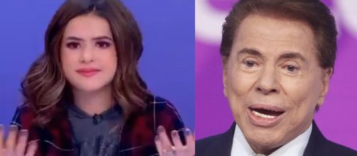 Silvio Santos e Maisa Silva (Reprodu&ccedil;&atilde;o-SBT)