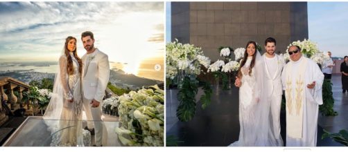 Cerim&ocirc;nia feita aos p&eacute;s do Cristo Redentor (Reprodu&ccedil;&atilde;o/Instagram DJ Alok)