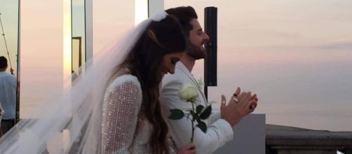 Emo&ccedil;&atilde;o e romantismo aos p&eacute;s do Cristo Redentor, no Rio (Reprodu&ccedil;&atilde;o/G1)