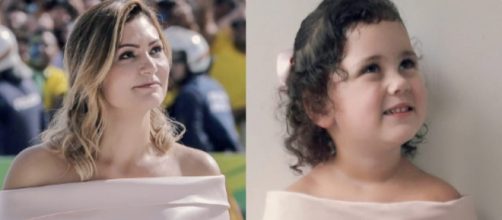 Primeira-dama se emocionou com homenagem da blogueira mirim. (Reprodu&ccedil;&atilde;o)