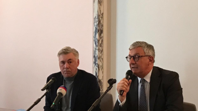 Carlo Ancelotti ospite dell'universit&agrave; degli studi della Campania Luigi Vanvitelli