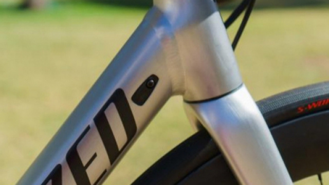 Un particolare della bicicletta di Peter Sagan con i tubeless