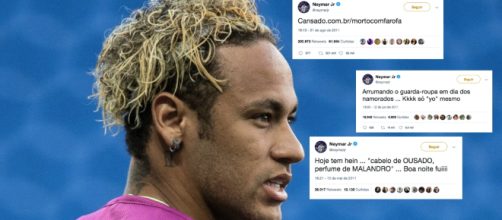 Neymar e a simplicidade de seus tweets antigos. (Foto/Reprodu&ccedil;&atilde;o)