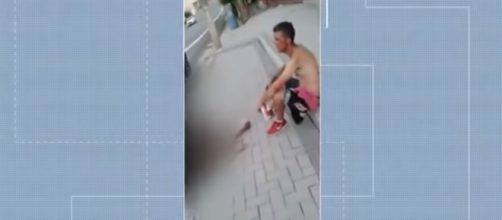 Homem foi encaminhado &agrave; delegacia. (foto: reprodu&ccedil;&atilde;o / TV Globo)