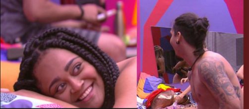 R&iacute;zia falou que &eacute; m&iacute;ope, e tem dificuldade para enxergar. (foto: reprodu&ccedil;&atilde;o / TV Globo)