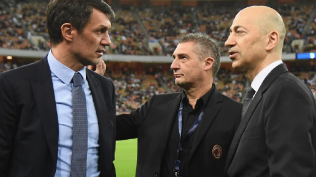 Gazidis e Maldini a San Siro nel 2018