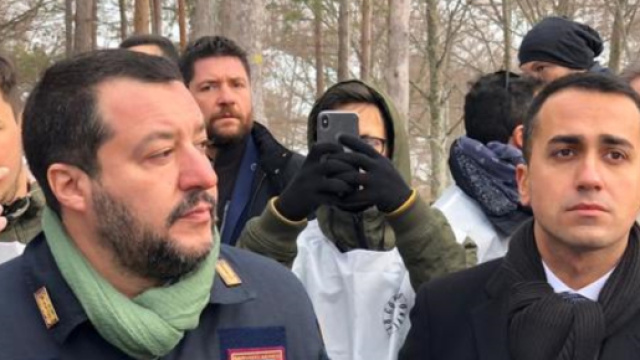 Matteo Salvini e Luigi Di Maio a Rigopiano. Blasting News