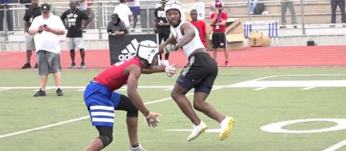 Huskers going after Xavion Alford. - [Rivals Camp Series / YouTube screencap]