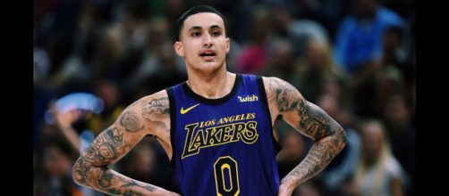 Kyle Kuzma helped lead the Lakers to an overtime victory against OKC on Thursday (Jan. 17). [Image via Bleacher Reporter/YouTube screencap]