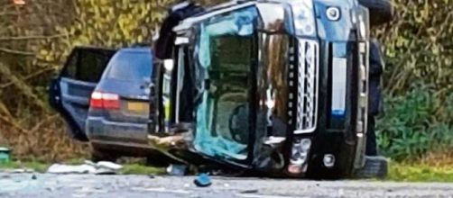 Picture of the car which the prince was driving. (Omage credit: BBC/Youtube screenshot )