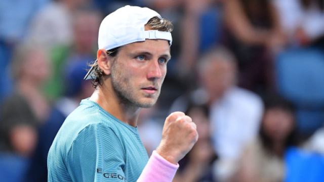 Lucas Pouille s'est d&eacute;fait de Borna Ćorić, cette nuit.