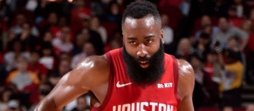James Harden achieved another 40-point triple-double on Monday (Dec. 31). [Image via ESPN/YouTube screencap]