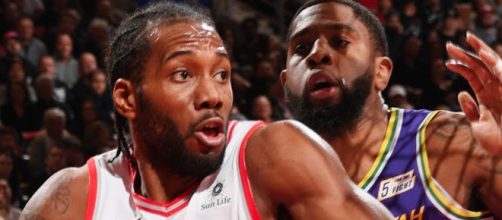 The Raptors got 45 points from their star player Kawhi Leonard to defeat Utah. - [ESPN / YouTube screencap]