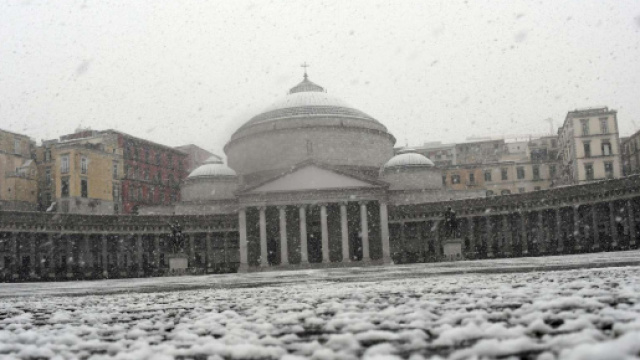 Attesa neve in Campania e a Napoli.