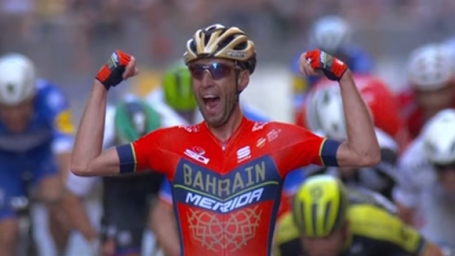 Vincenzo Nibali, capitano del Team Bahrain Merida