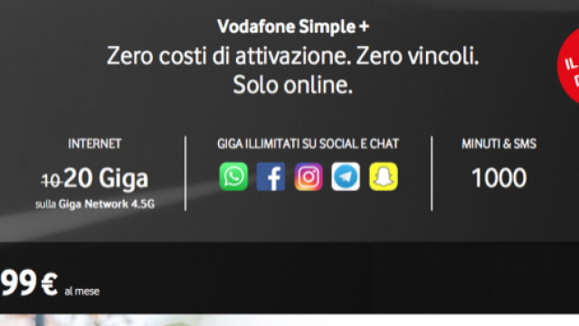 Vodafone Simple+ e Wind All Inclusive
