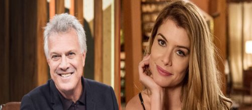Pedro Bial e Alinne Moraes n&atilde;o acreditam em Deus (Foto: Globo/PDN Entretenimento)