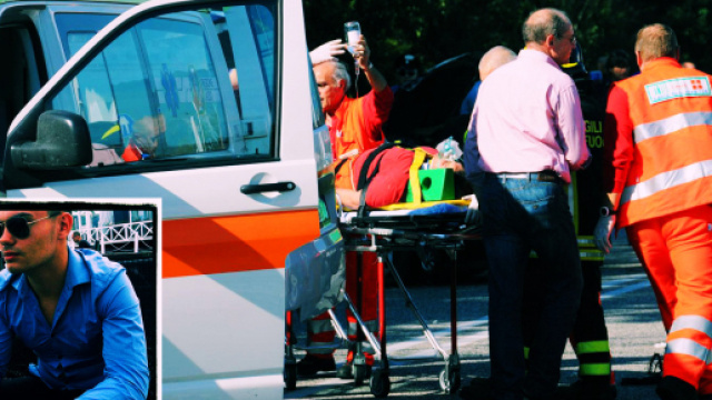 Marco Cogoni, nella foto a sinistra, &egrave; stato vittima di un incidente stradale.