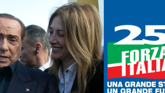 Silvio Berlusconi assieme alla candidata Daniela Noli.