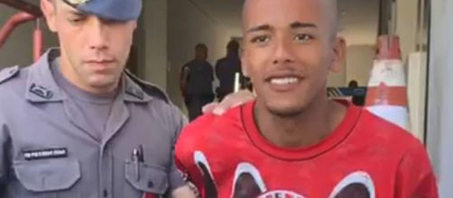 Caio estava com o corpo arranhado (foto: Reprodu&ccedil;&atilde;o/Globo)