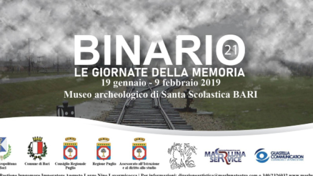 Binario 21&rdquo;, un progetto sull'Olocausto: a Bari dal 19 gennaio al 9 febbraio