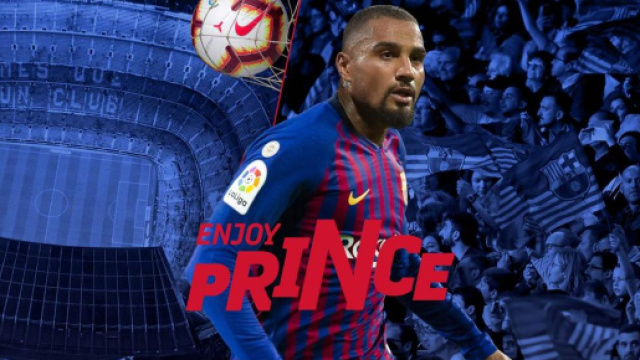 Kevin Prince Boateng &egrave; un nuovo giocatore del Barcellona