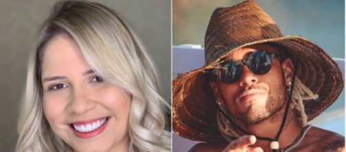 Cresce admira&ccedil;&atilde;o m&uacute;tua entre Neymar e Mar&iacute;lia Mendon&ccedil;a (Reprodu&ccedil;&atilde;o/Twitter)