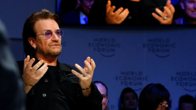 Bono a Davos in occasione del World Economic Forum