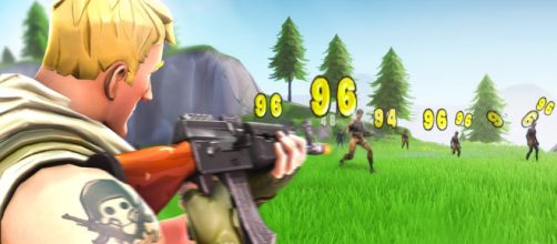 Fortnite's shooting is broken. [Image source: Tfue / YouTube]