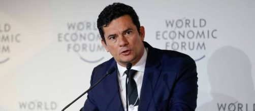 Ministro da Justi&ccedil;a, Sergio Moro, durante evento em Davos, na Su&iacute;&ccedil;a (Alan Santos/PR)