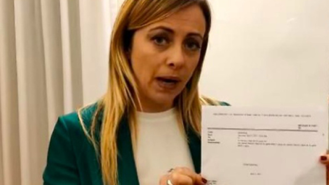 Il Presidente di FdI Giorgia Meloni