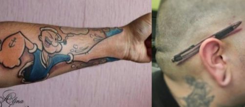 Tatuagens podem ser bem criativas e divertidas. (Foto/Reprodu&ccedil;&atilde;o via Gadoo).