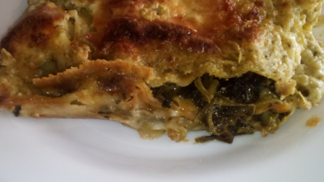 Ricetta lasagne al pesto, ricotta e spinaci.