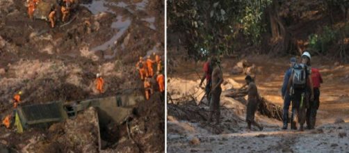 Opera&ccedil;&otilde;es em Brumadinho (Reprodu&ccedil;&atilde;o Estado de Minas)