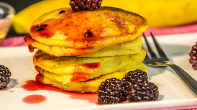 Ricetta Pancake allo sciroppo d'acero.