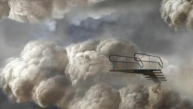 Sanremo 2019, un trampolino tra le nuvole nella scenografia dell'Ariston