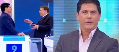 C&eacute;sar Filho e Silvio Santos (Foto - SBT)