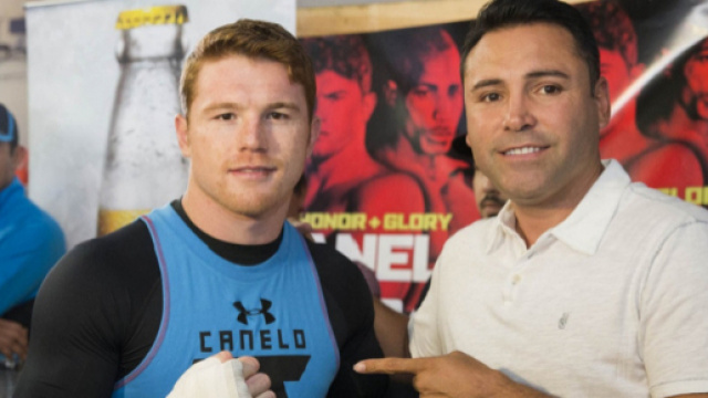 Saul 'Canelo' Alvarez ed Oscar De La Hoya