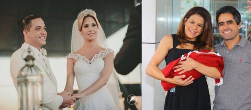 Celebridades se casaram com f&atilde;s. (Foto/montagem:ego.globo.com)