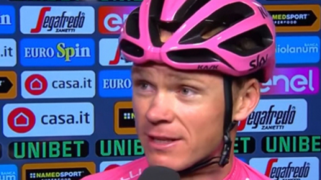 Chris Froome, vincitore dell'ultimo Giro d'Italia