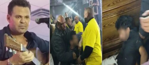 Eduardo Costa em show nos EUA (Reprodu&ccedil;&atilde;o Globo)