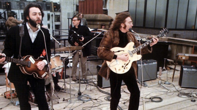 I Beatles a Londra in occasione del loro ultimo concerto